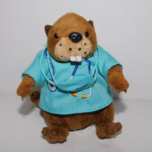 Bell Canada Beaver Doctor 6" Plush Mascot Nurse Stuffed Toy Mobility